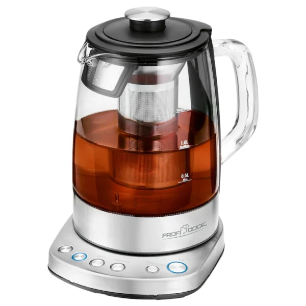 Fierbator cu infuzor pentru ceai ProfiCook, PC-WKS 1167 G, 2200 W, 1,5 l - RESIGILAT