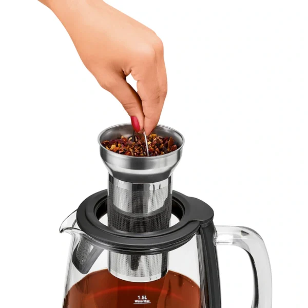 Fierbator cu infuzor pentru ceai ProfiCook, PC-WKS 1167 G, 2200 W, 1,5 l - RESIGILAT - imagine 2
