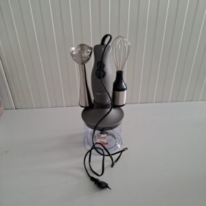 Mixer vertical Bosch ErgoMixx MSM67170, 750 W, inox, 12 trepte + Turbo, accesorii incluse, negru/gri - RESIGILAT