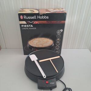 Aparat clătite Russell Hobbs Fiesta Ø30cm, 1000W, antiaderent, cu accesorii – pentru pancakes, tacos – reduceri bucătărie