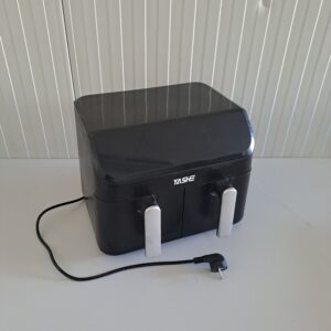 Friteuză cu aer cald YASHE Dual Zone, 9L, 2 sertare independente, 8 programe, ecran tactil, funcții Match Cook & Smart Finish - RESIGILAT