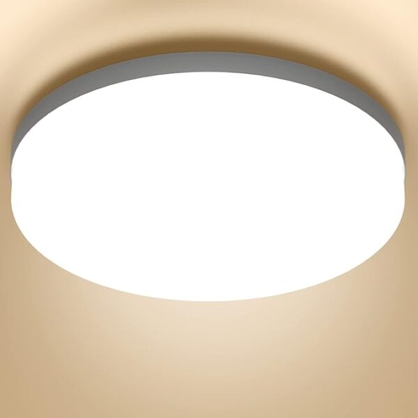 Plafonieră LED MGEELED 36W, lumină alb-neutru 4000K, 4300 lm, IP44, Ø23 cm – pentru baie, bucătărie, living, hol sau dormitor - RESIGILAT
