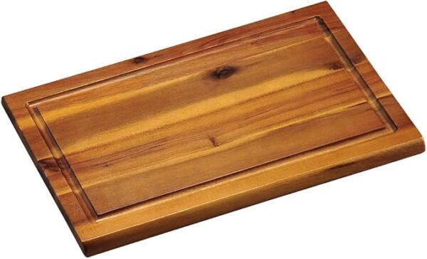 Tocător KESPER din lemn de acacia cu rigolă pentru suc, 32 x 21 x 1,5 cm, maro natural - RESIGILAT