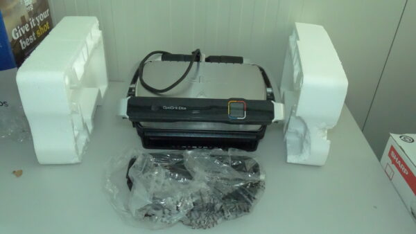 Grătar electric Tefal OptiGrill Elite GC750D16, 2000W, 12 programe automate, plăci detașabile, inox, display digital - RESIGILAT - imagine 2