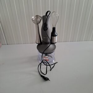 Set mixer vertical Clatronic SMS 3777, 400 W, 2 viteze, picior inox, tocător, tel și pahar de mixare incluse - RESIGILAT