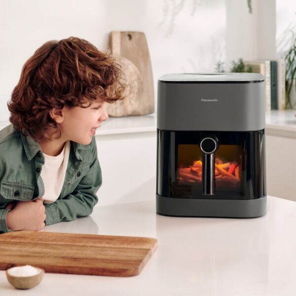 Friteuza cu aer cald Panasonic NF-CC500SXE, functie abur, fereastra vizualizare, debit aer 360°, capacitate 5L, temperatura 80° - 200°, 11programe presetate, 1450W, negru - RESIGILAT - imagine 3