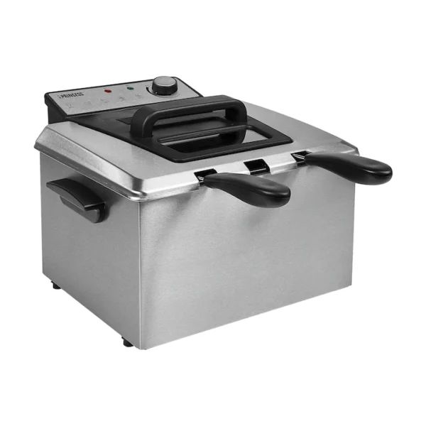 Friteuză cu ulei Princess 5L, 3270W, 3 coșuri, zonă rece, termostat reglabil – reduceri bucătărie